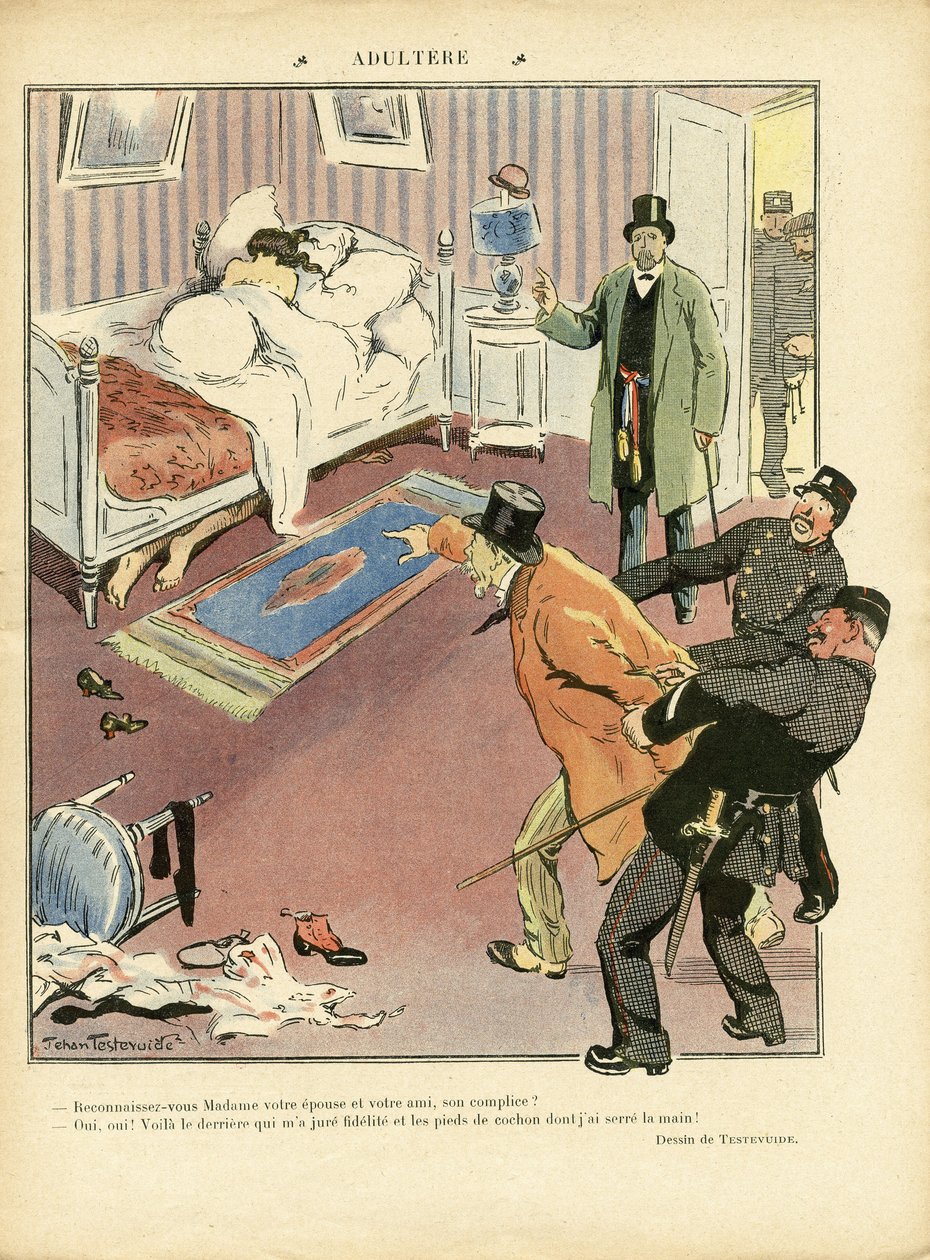 Ilustración de Jehan Testevuide (1873-1924) en Le Rire de Jehan Testevuide