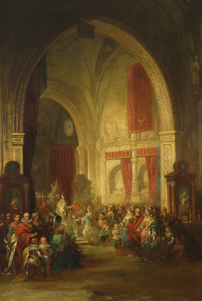 Interior de la Catedral de Toledo de Jenaro Pérez Villaamil