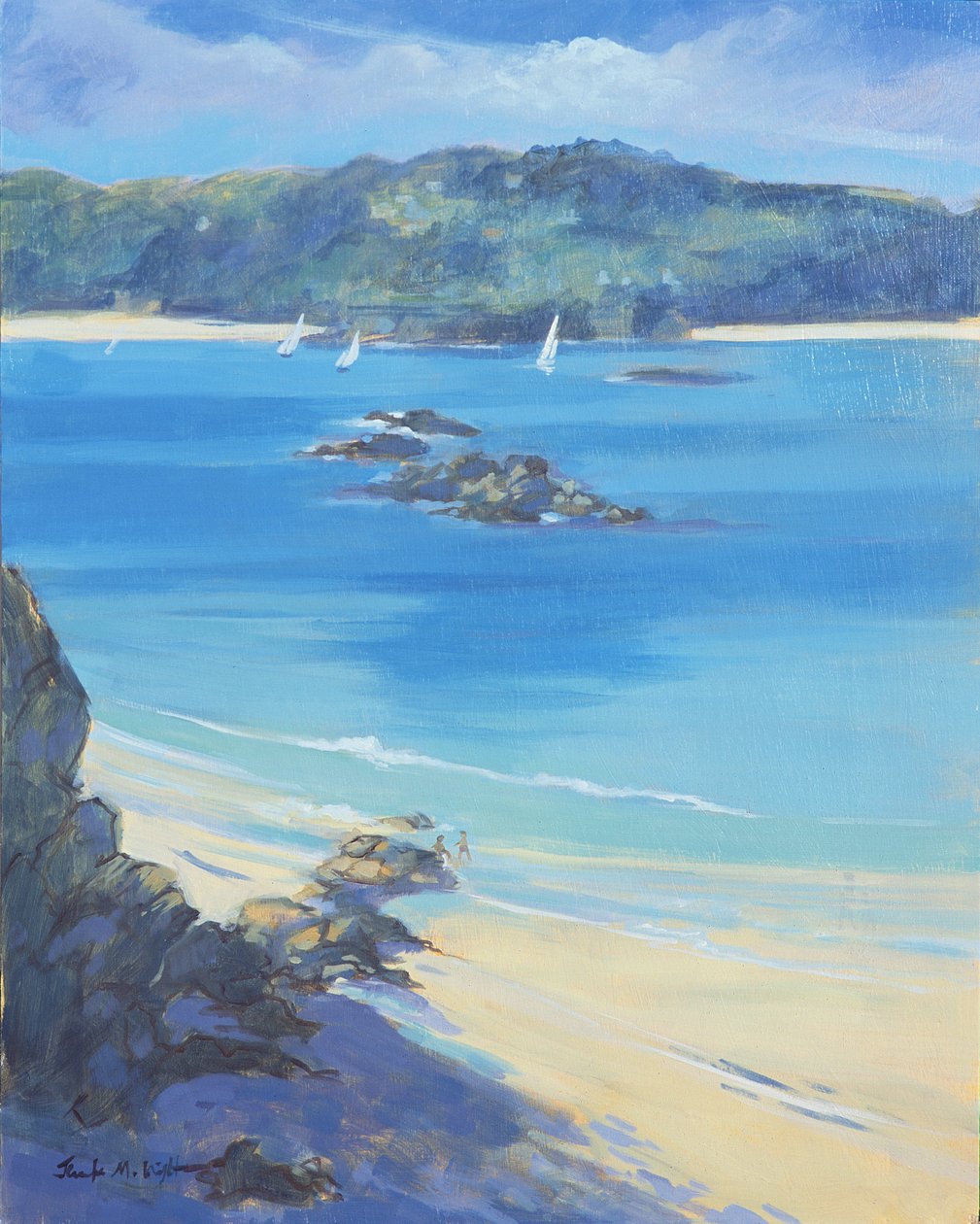 Salcombe - Diversión en la playa, 2000 de Jennifer Wright