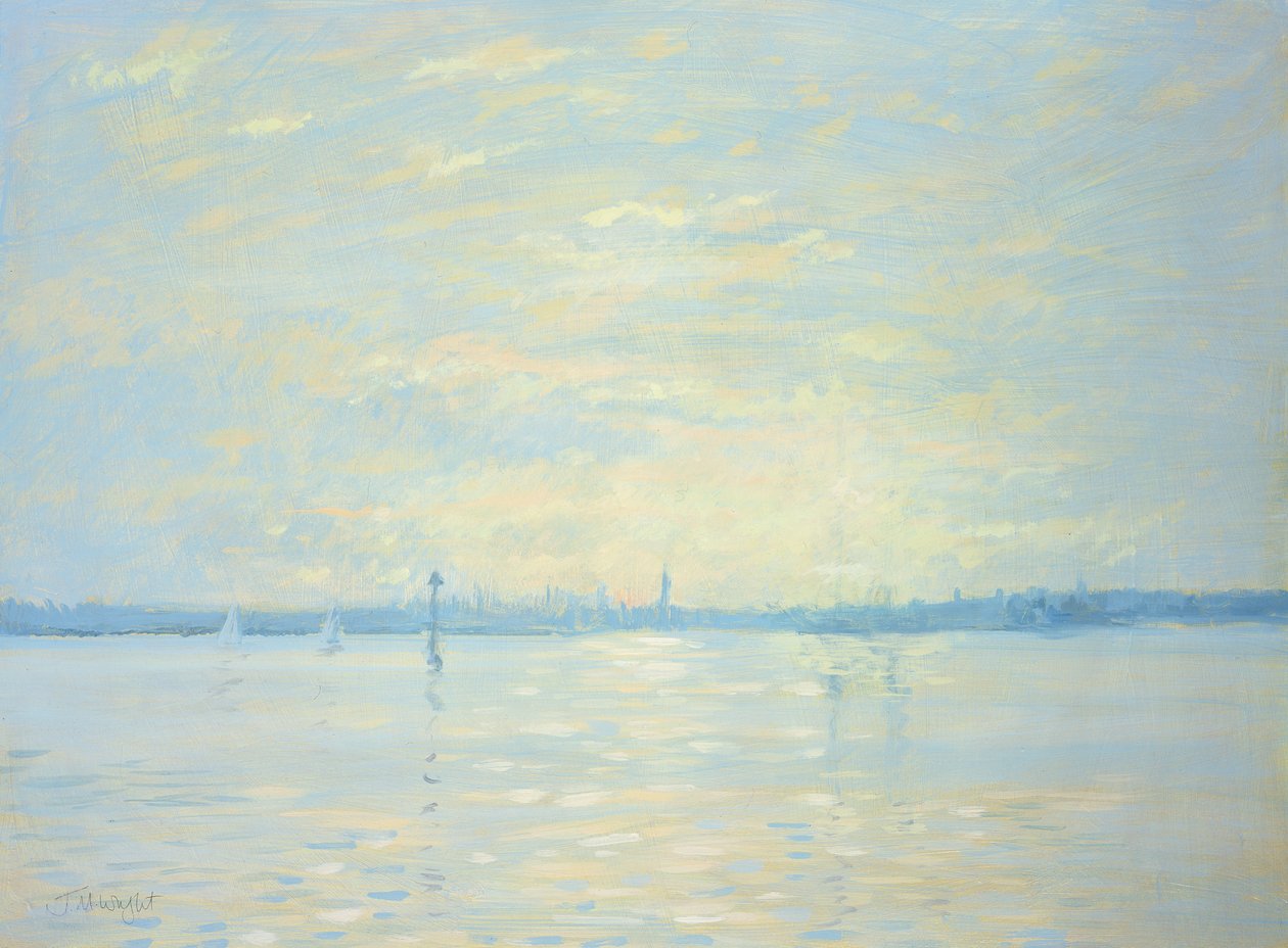 Southampton Water, atardecer, 1999 de Jennifer Wright