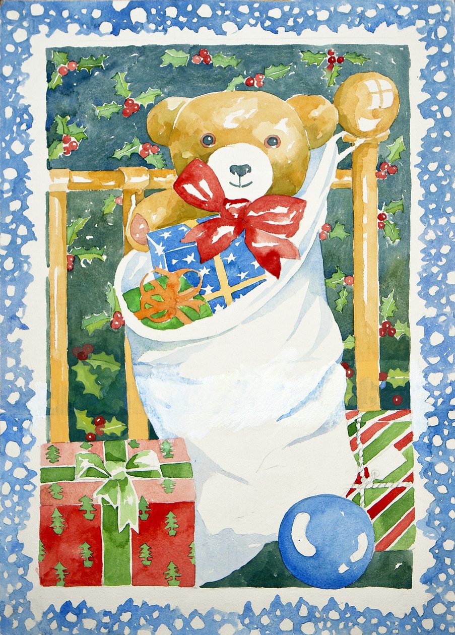 Calcetín de Navidad, 2011 (acuarela) de Jennifer Abbott