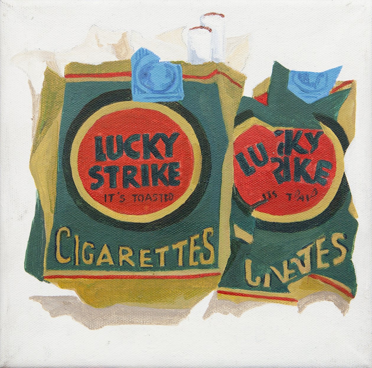 Paquetes Lucky Strike verdes (acrílico) de Jennifer Abbott