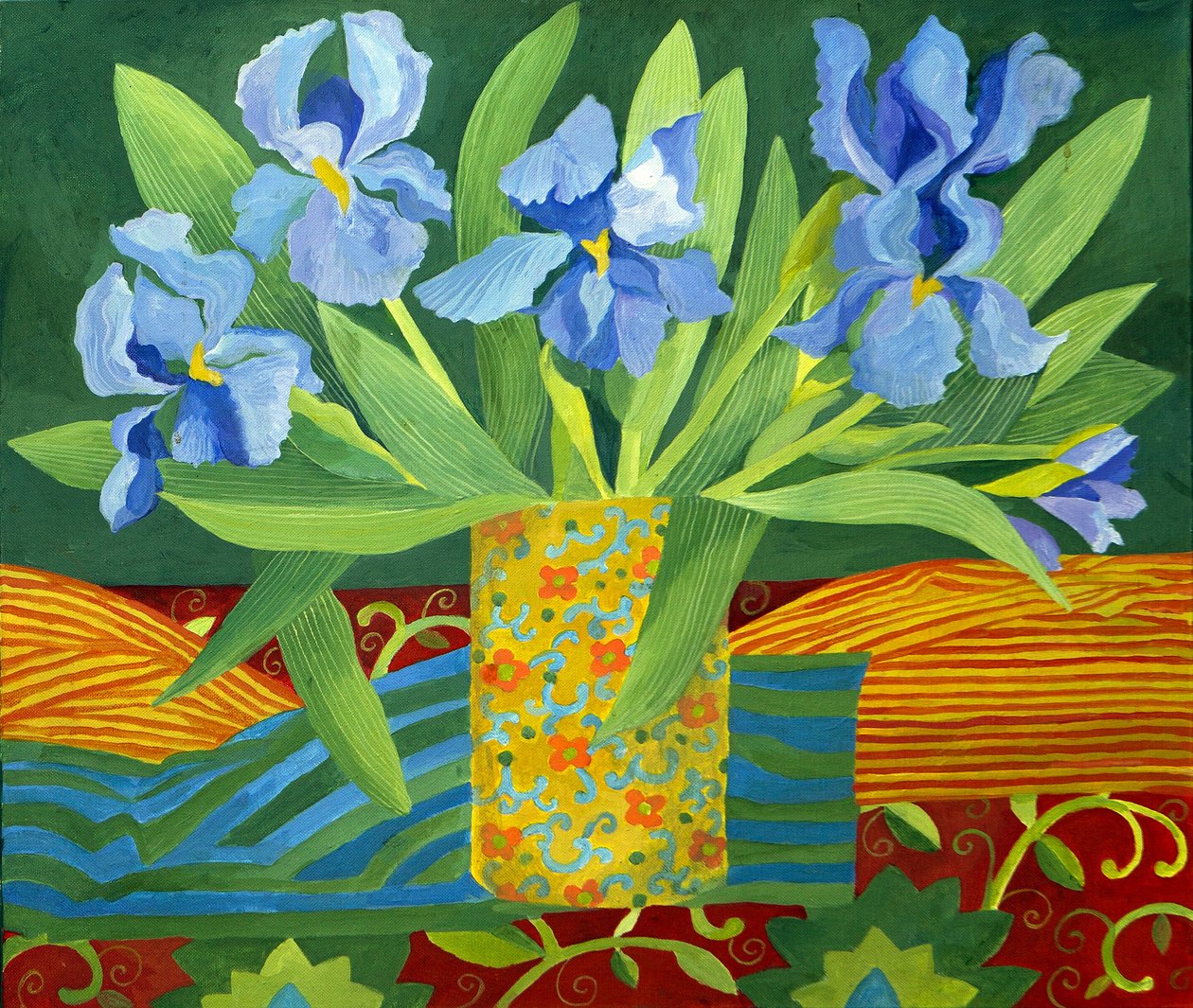 Iris, 2014 (acrílico sobre lienzo) de Jennifer Abbott