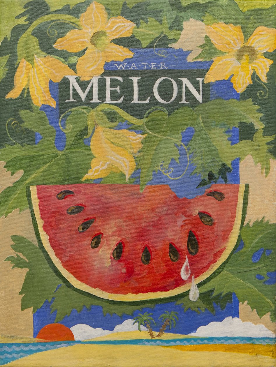 Melón (acrílico) de Jennifer Abbott