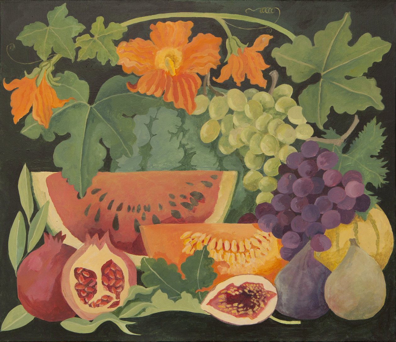 Mezcla de frutas y flores de melón de Jennifer Abbott