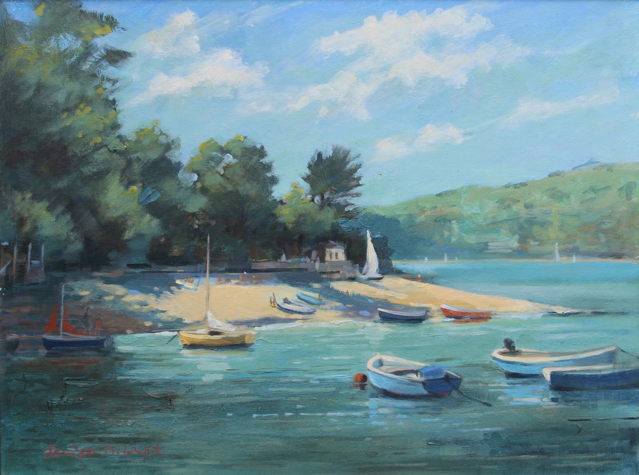 Cala del pescador en Salcombe, 2016 de Jennifer Wright