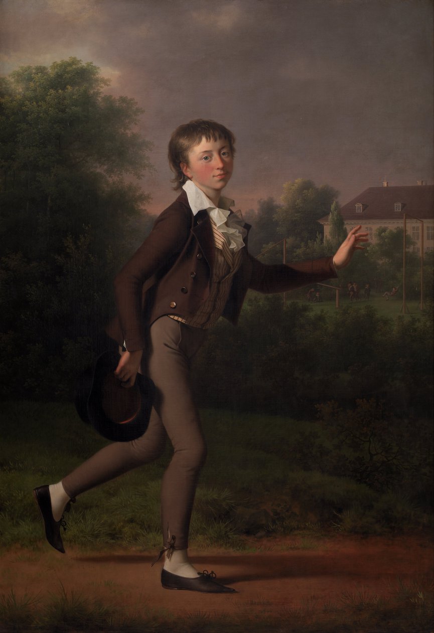 Un niño corriendo Marcus Holst von Schmidten de Jens Juel