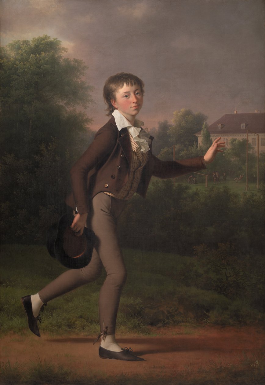 Un niño corriendo. Marcus Holst von Schmidten de Jens Juel