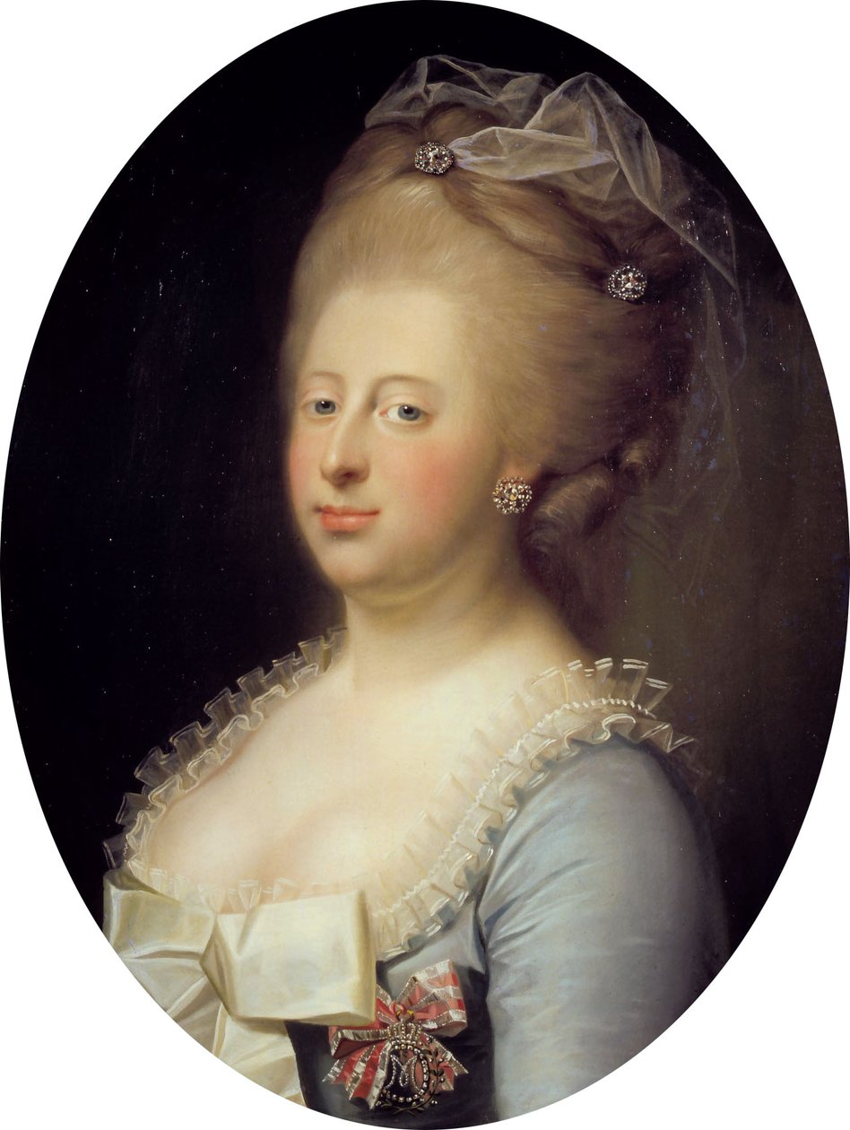 Retrato de la reina Carolina Matilde de Dinamarca de Jens Juel