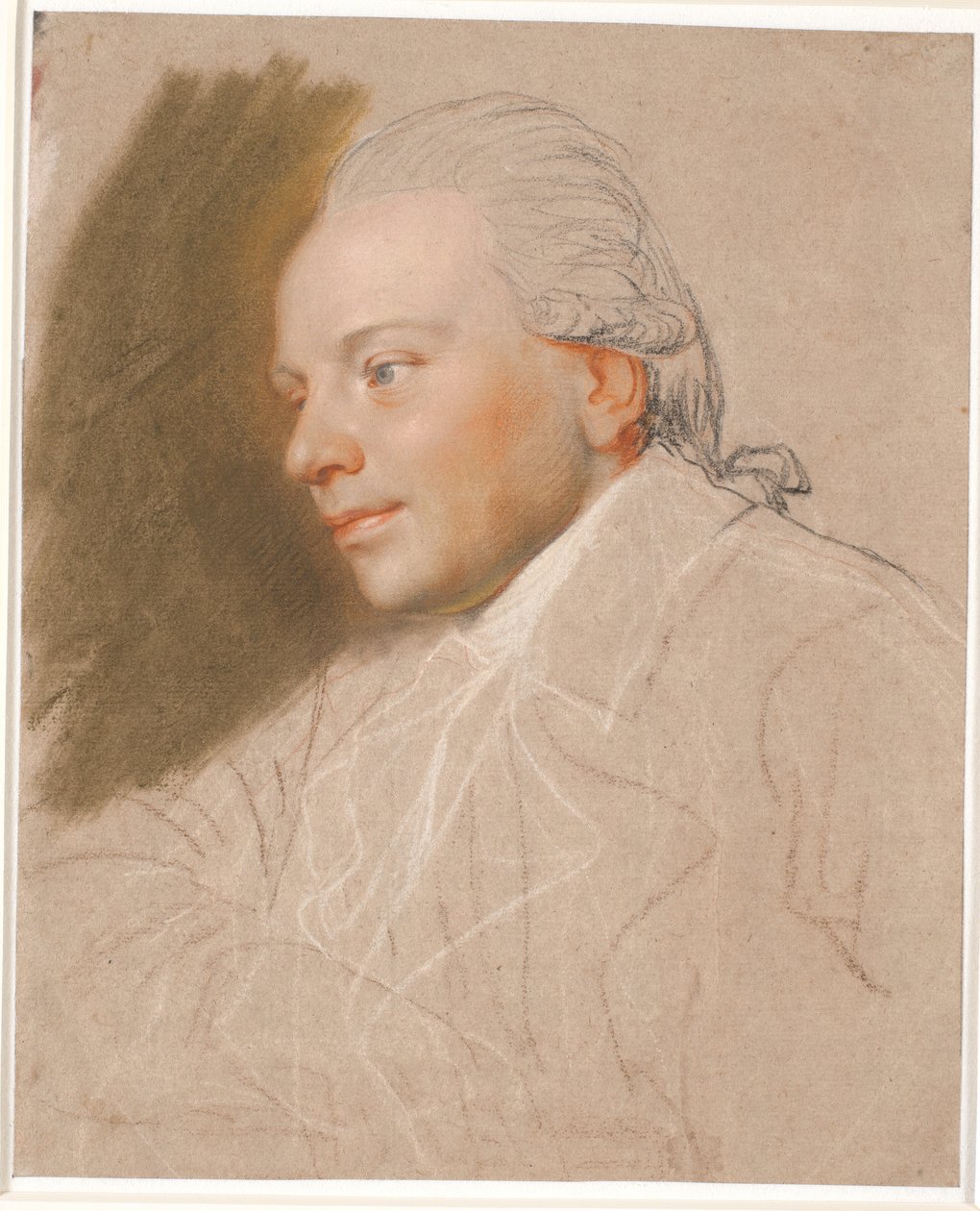 Retrato de un joven caballero, inacabado de Jens Juel