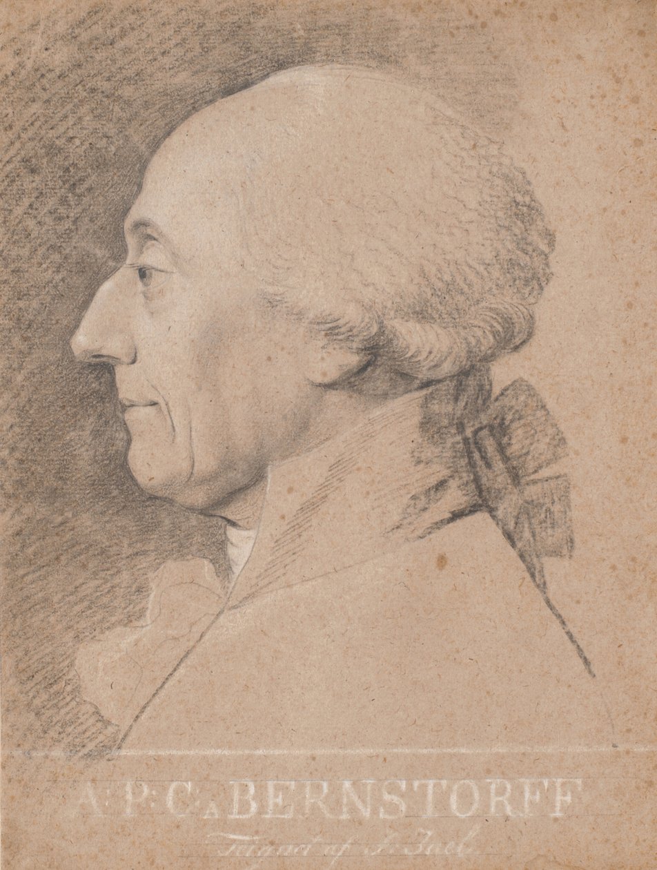 Retrato del estadista A.P. Bernstorff de Jens Juel