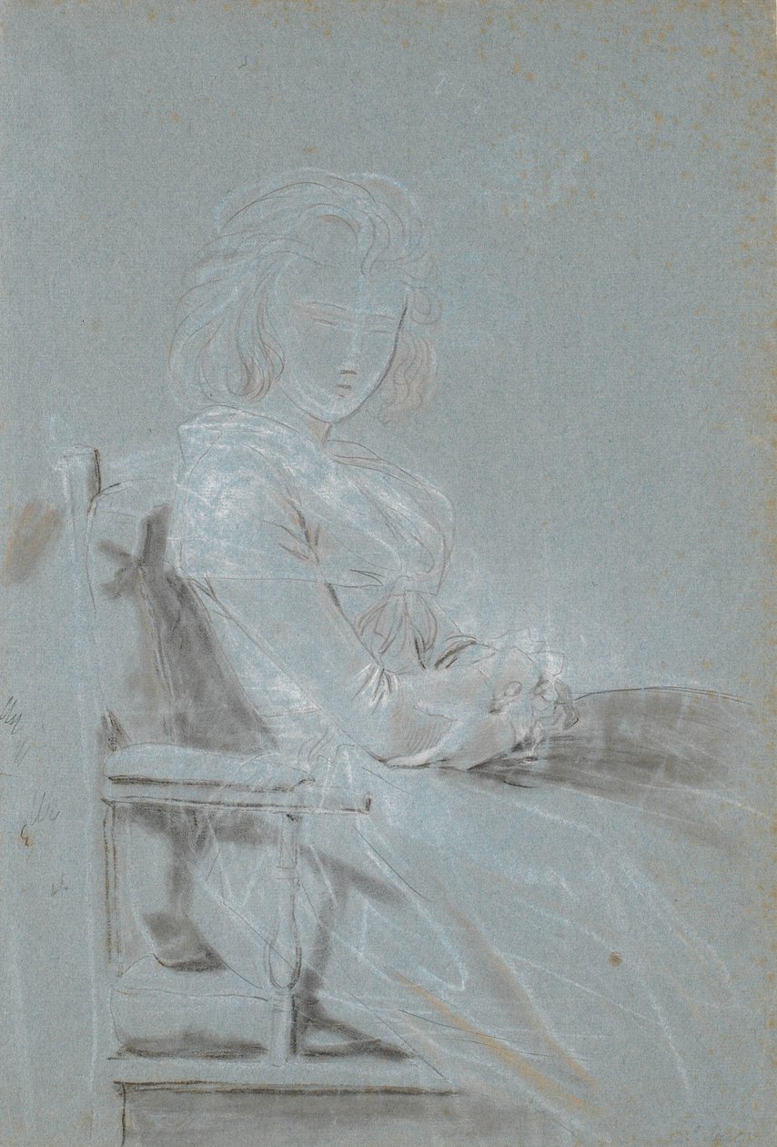 Estudio para el retrato de Ulrike Elenora Wedel Jarlsberg, nacida Brockdorff de Jens Juel