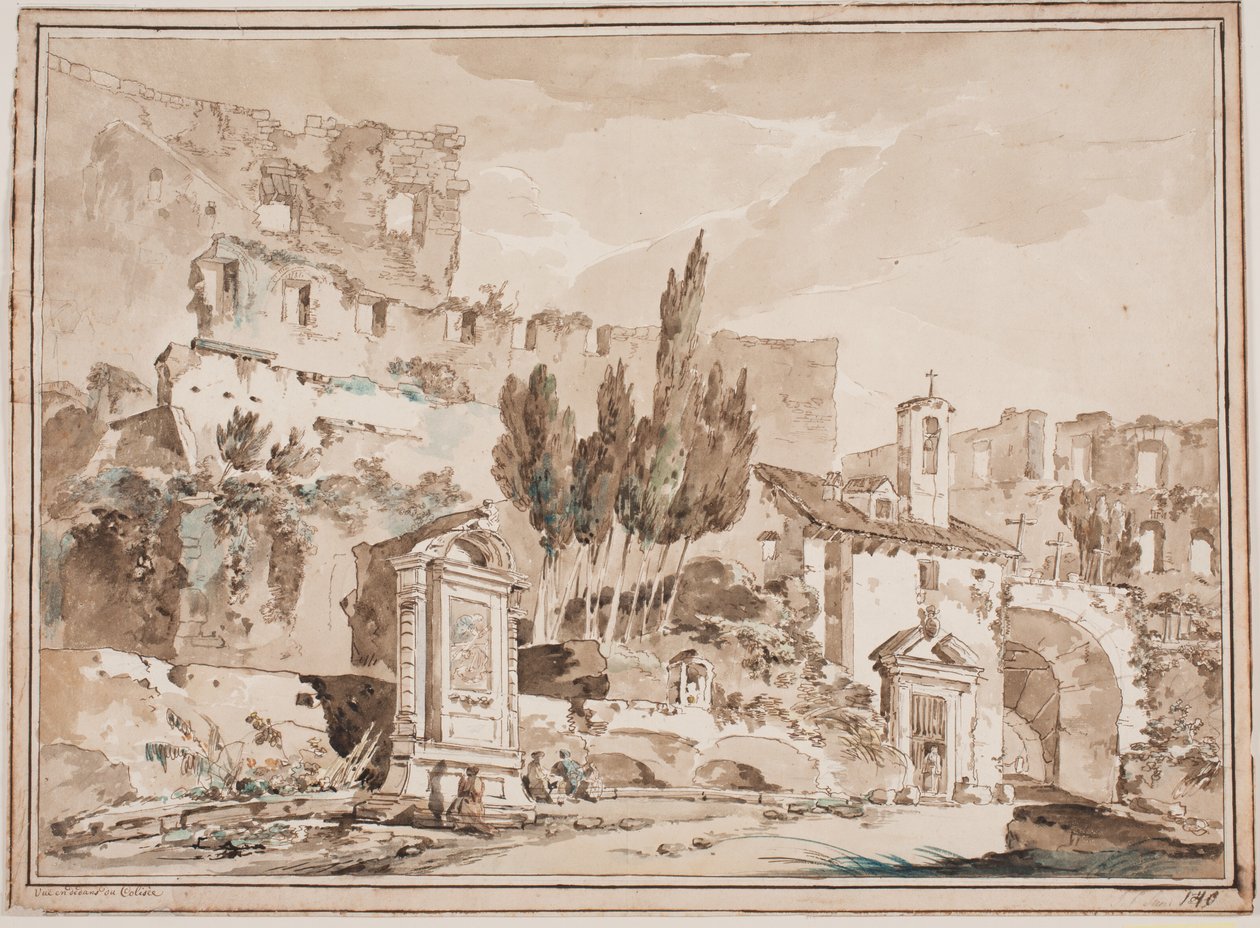El interior del Coliseo, Roma de Jens Petersen Lund