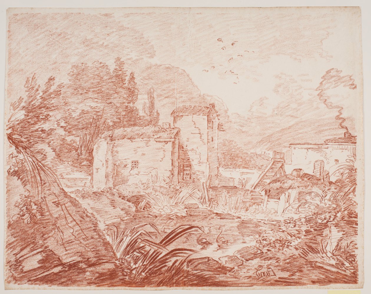 Paisaje fantástico italiano de Jens Petersen Lund
