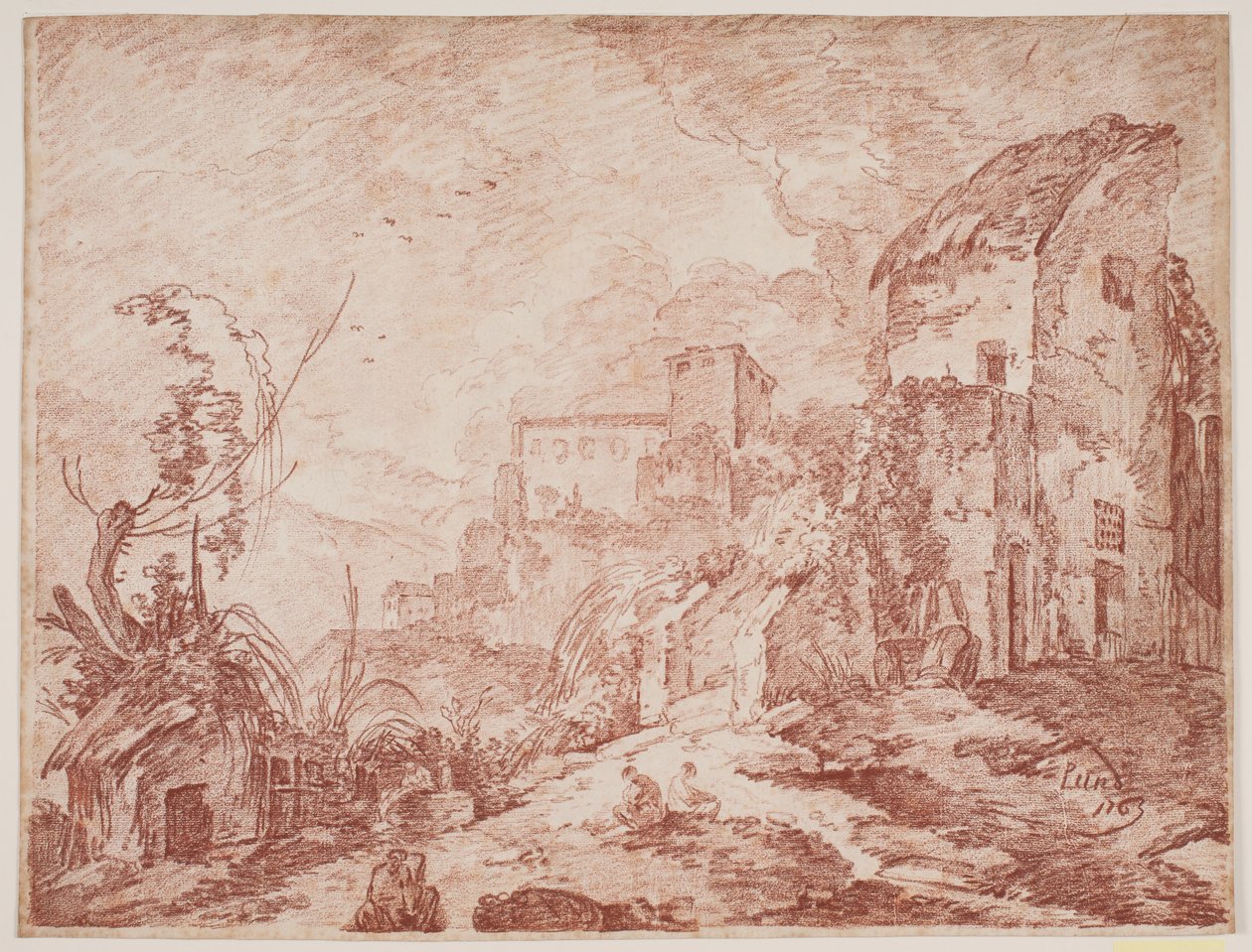 Paisaje fantástico italiano de Jens Petersen Lund