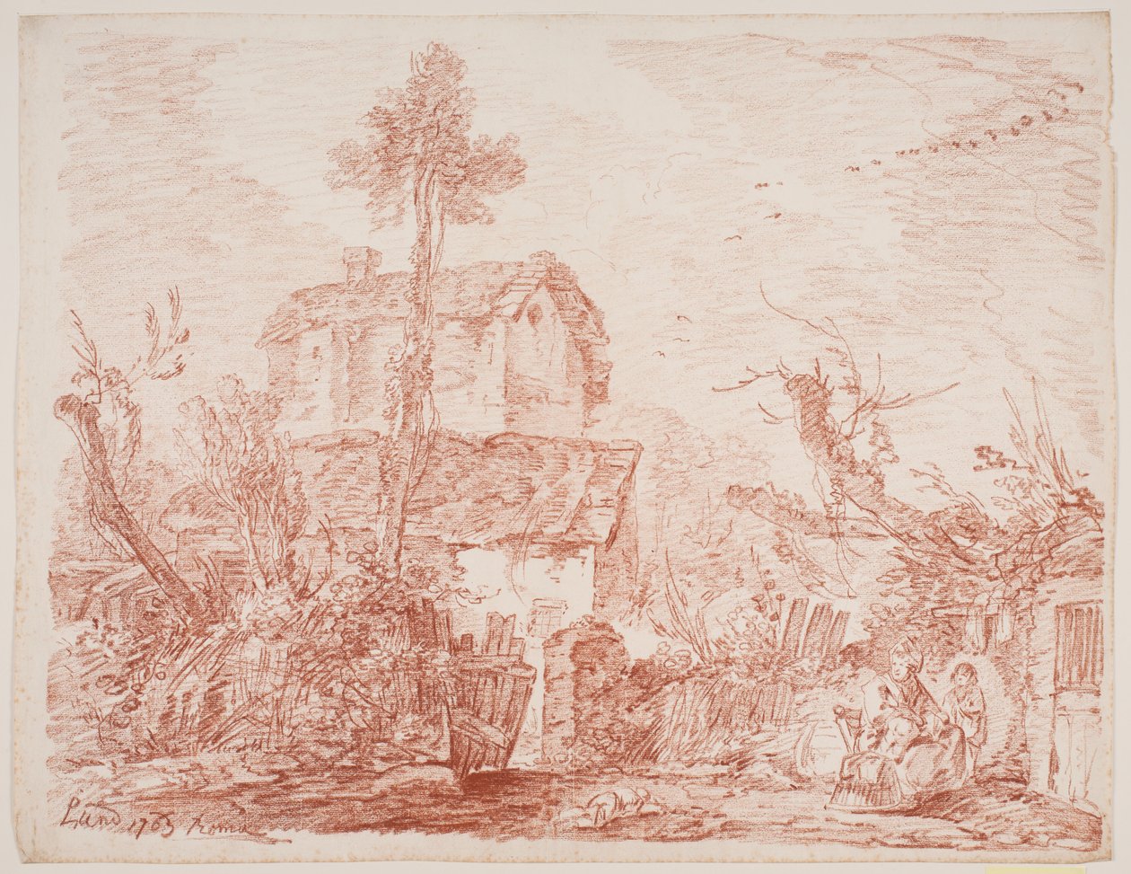 Paisaje fantástico italiano de Jens Petersen Lund