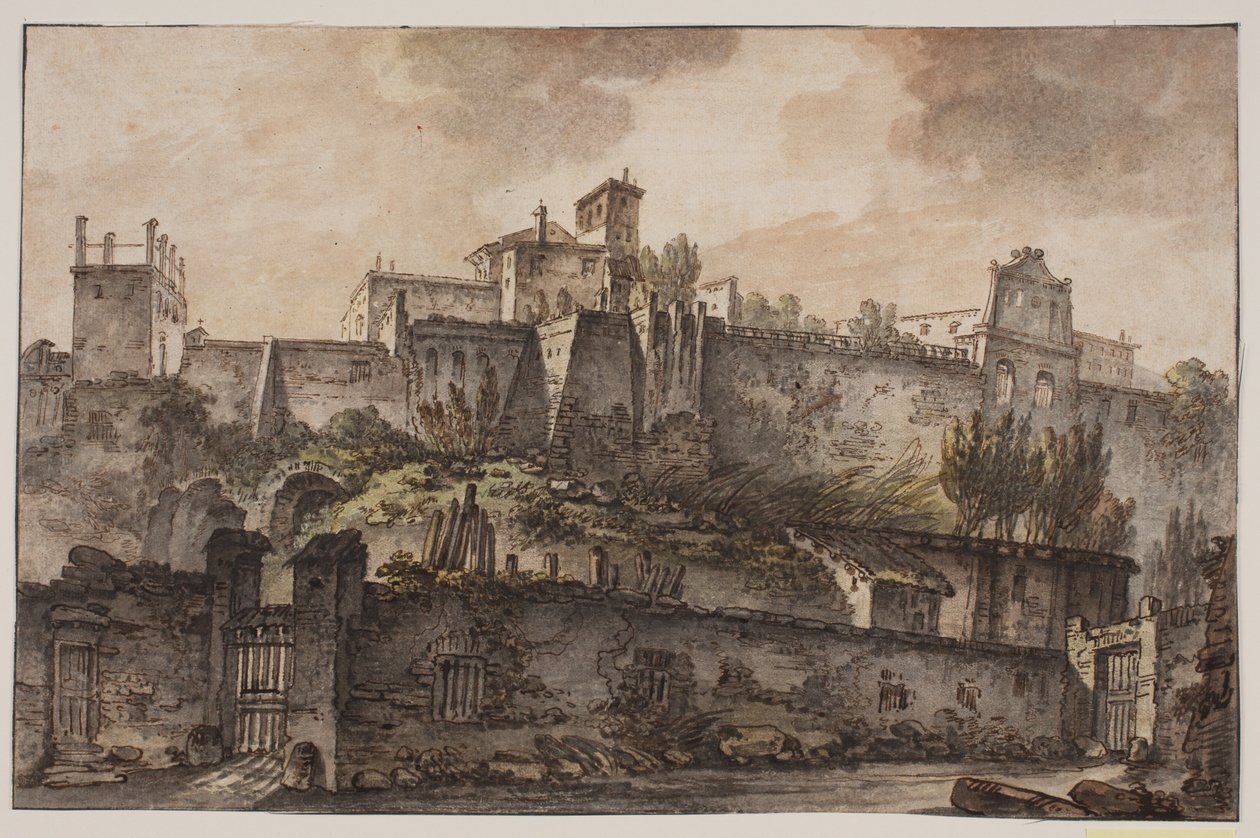 Paisaje desde el pie del Palatino, Roma de Jens Petersen Lund
