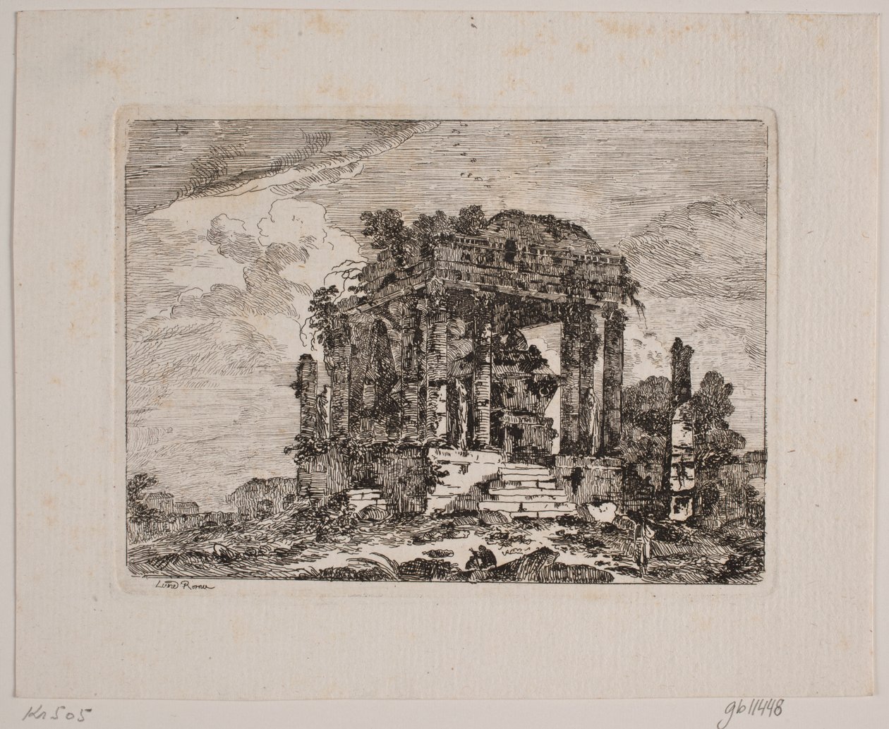 Ruinas de un mausoleo de Jens Petersen Lund