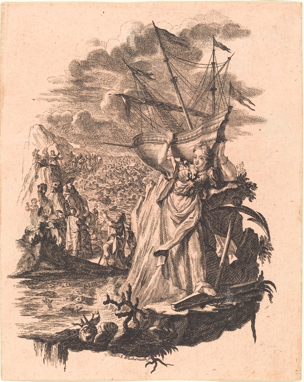 Alegoría del agua de Jeremias Wachsmuth