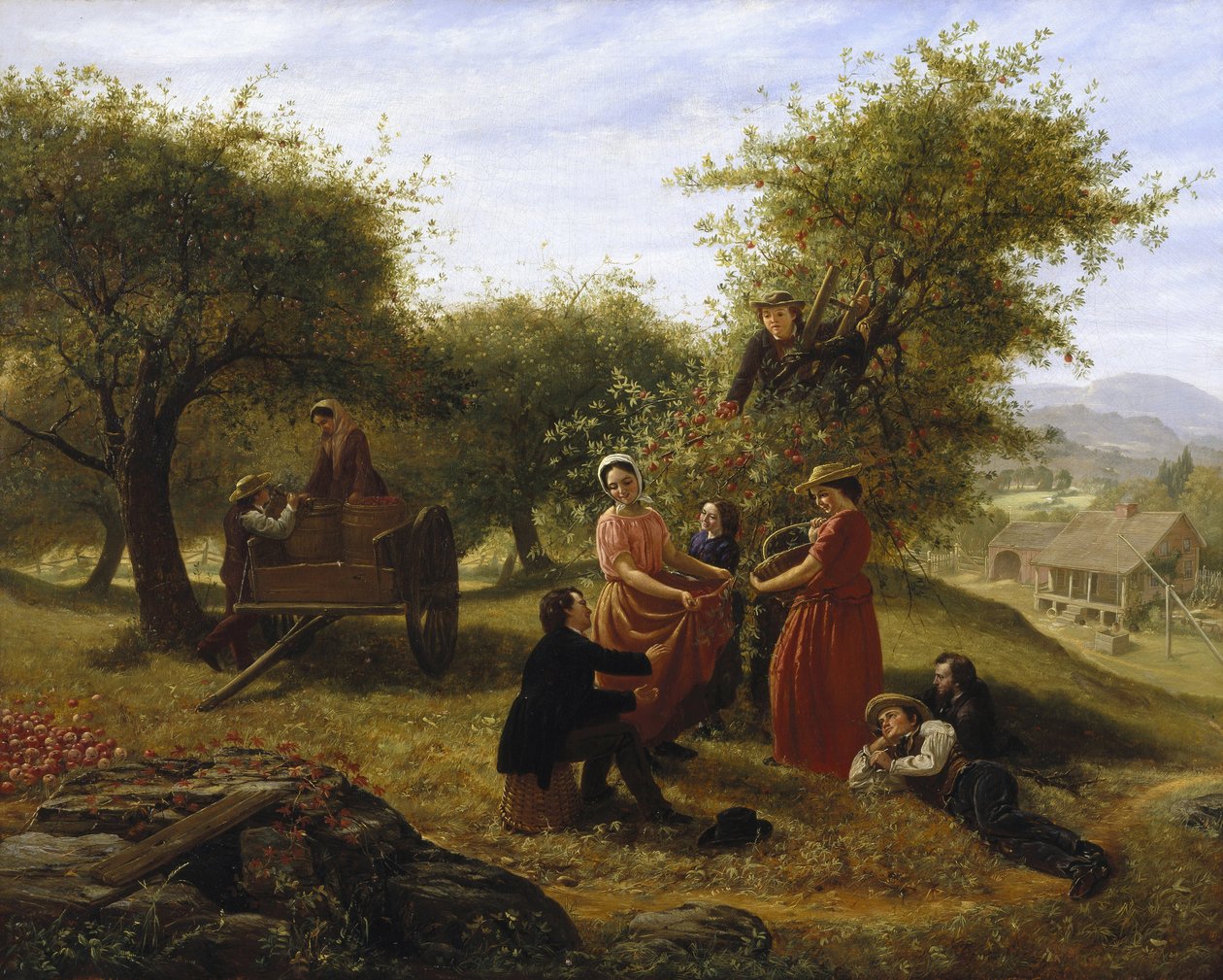 Recolección de manzanas de Jerome Thompson