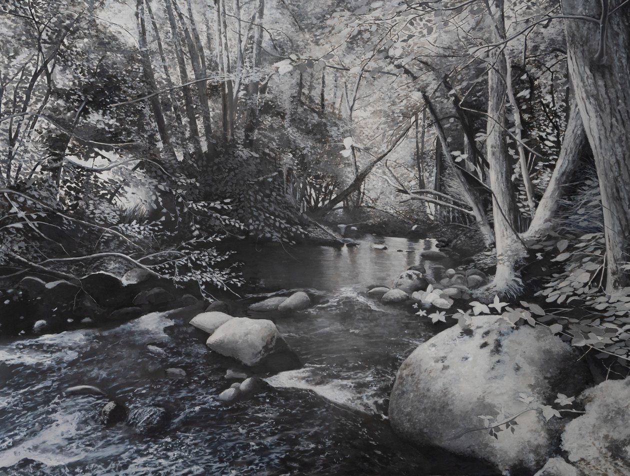 Riverscapes, 2024 (óleo sobre lienzo) de Jerome Glomaud