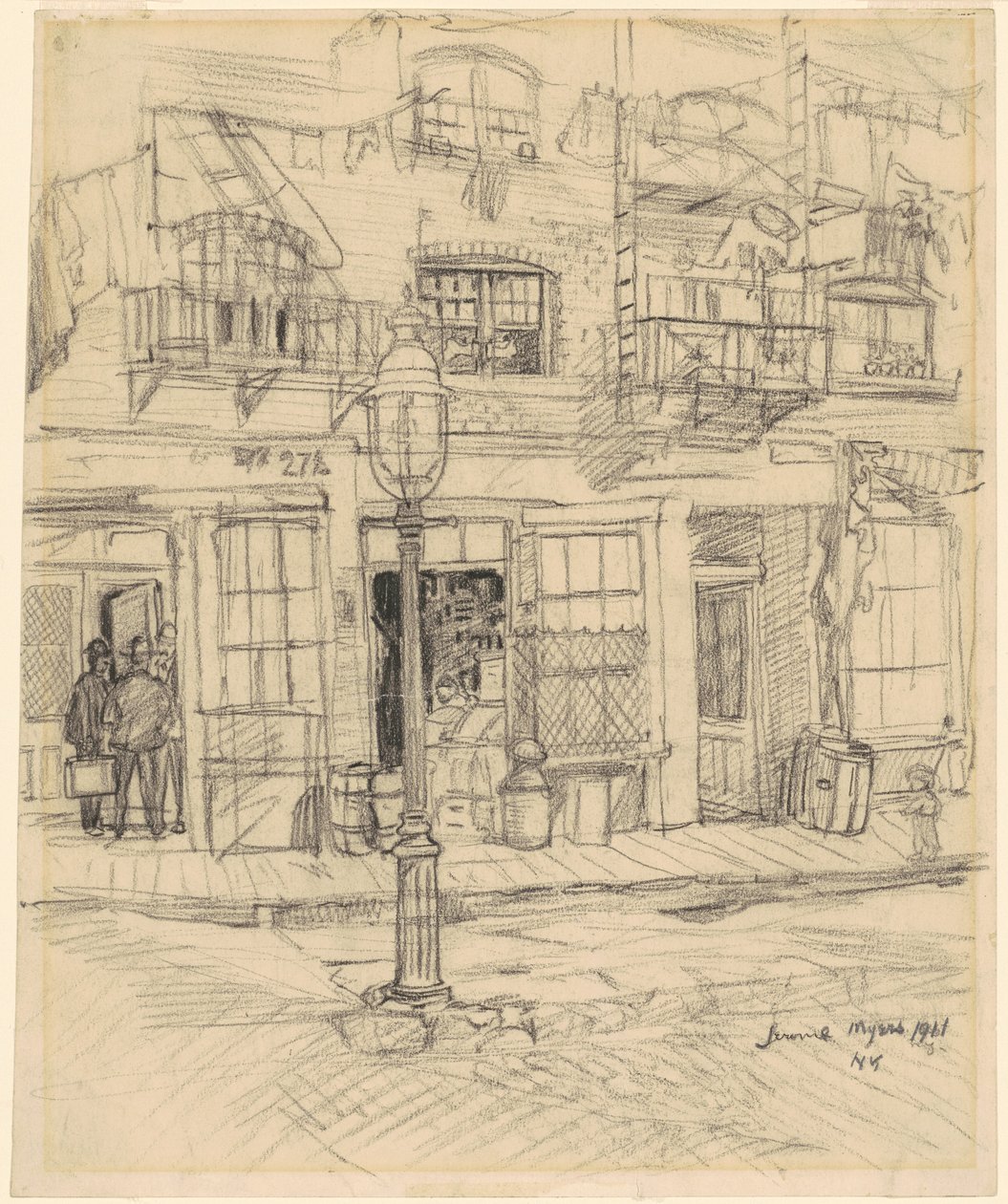 Escena de Calle en Nueva York de Jerome Myers