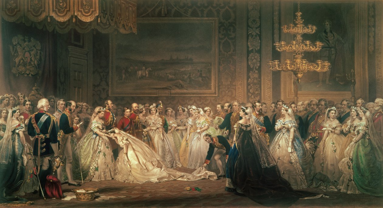 Un Salón en el Palacio de St. James en el reinado de la Reina Victoria, grabado por P. Stacpoole, pub. por William Lucas y Co., 1864 de Jerry Barrett