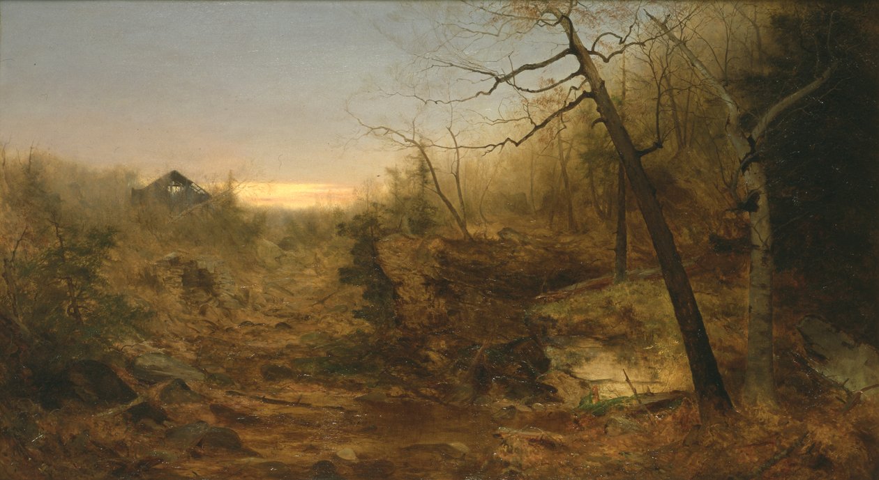 Otoño, arroyo del molino, 1860 de Jervis McEntee