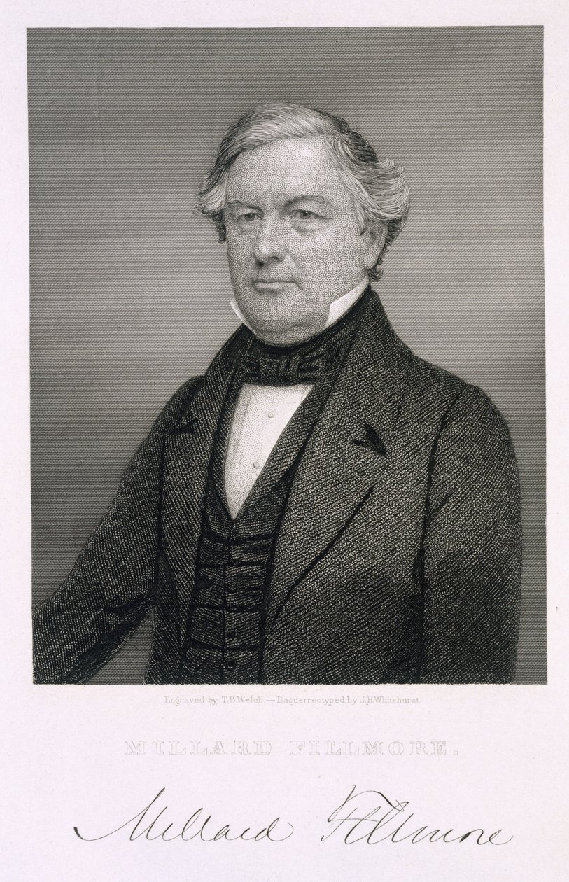 Millard Fillmore, grabado por Thomas B. Welch (1814-74) después de un daguerrotipo de Jesse H. Whitehurst