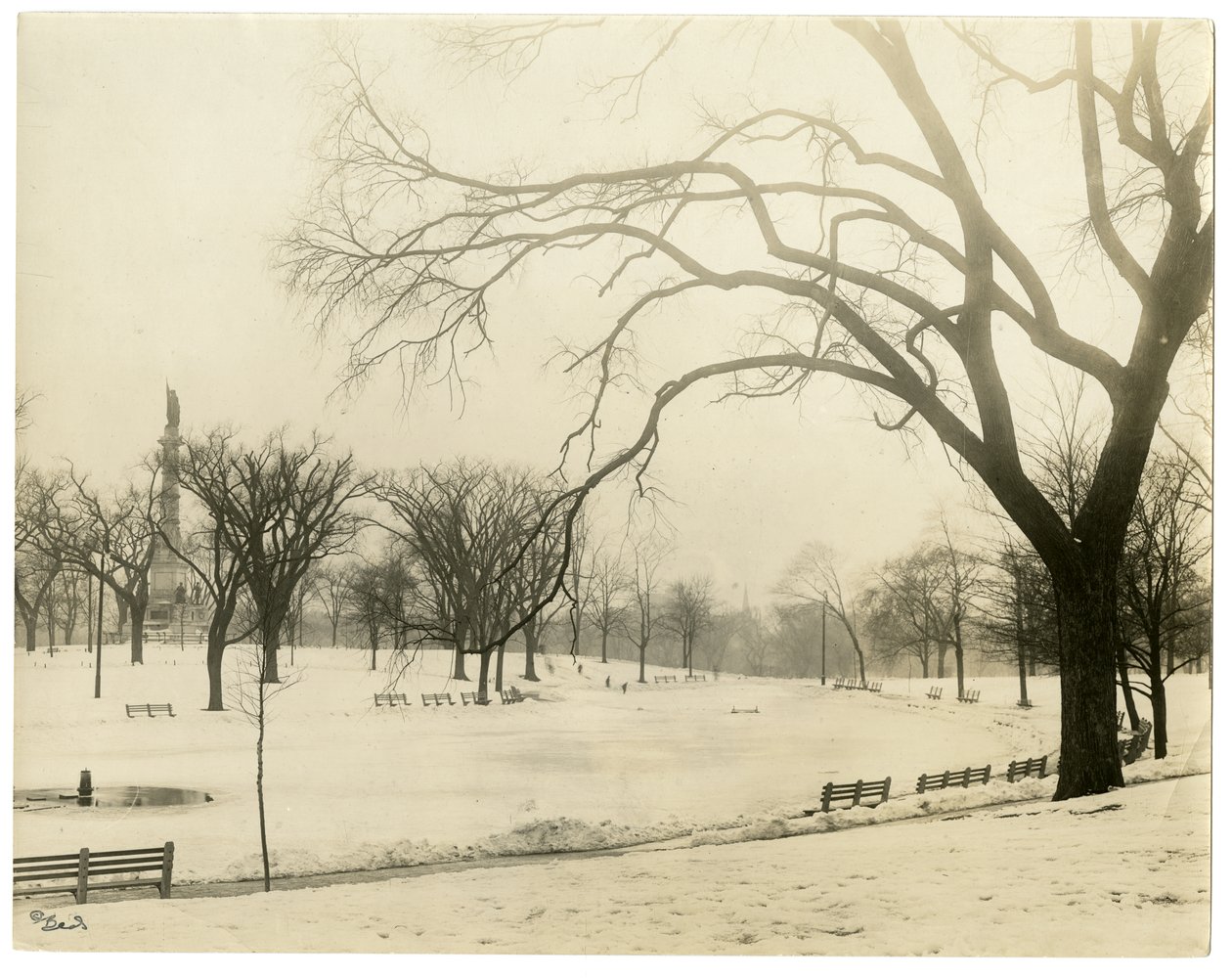 El Common, Boston, EE.UU., c.1902-10 de Jessie Tarbox Beals