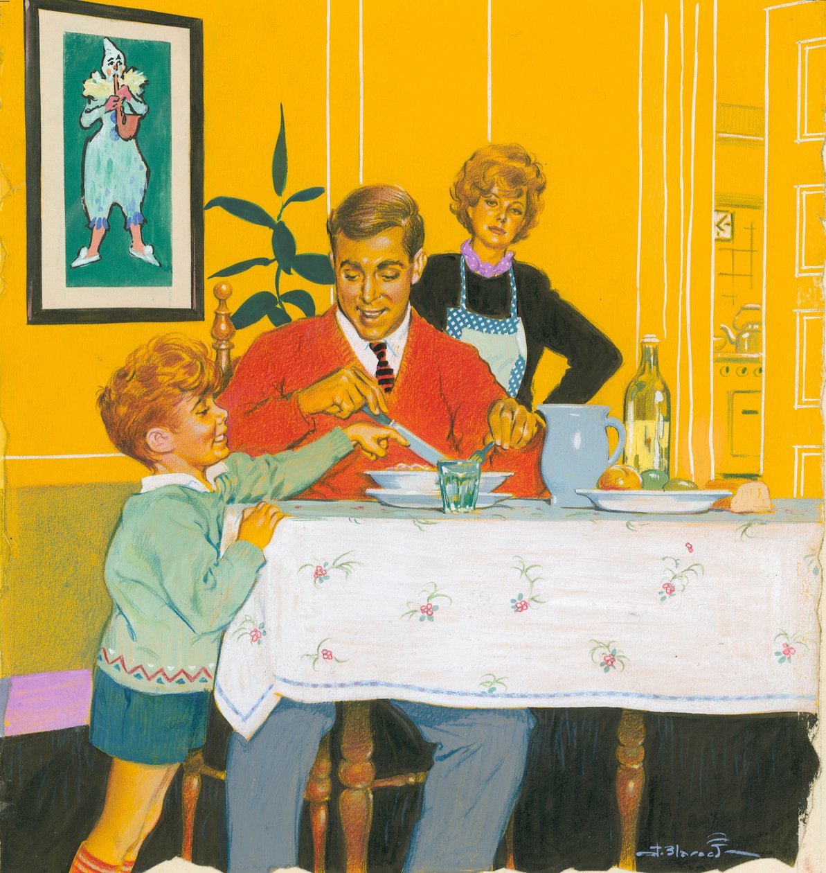 Papá cenando de Jesus Blasco
