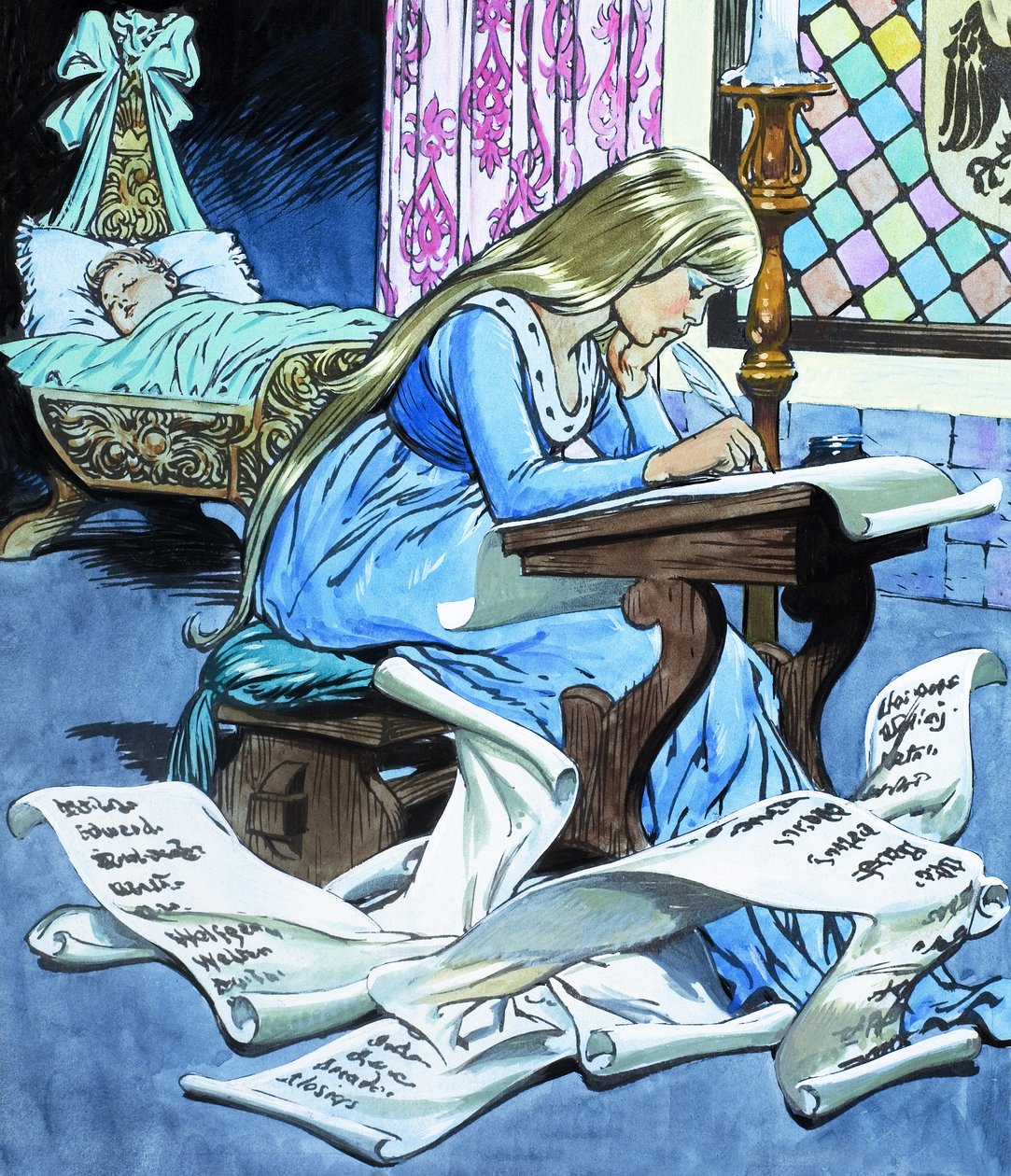 La hija del molinero y su hijo, del Cuento de Rumpelstiltskin de Jesus Blasco