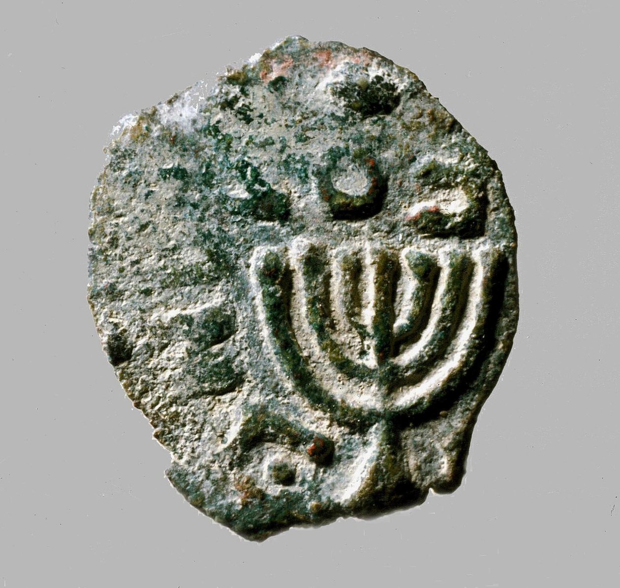 Moneda de Antígono II Matatías, c. 40-37 a.C. de Jewish School