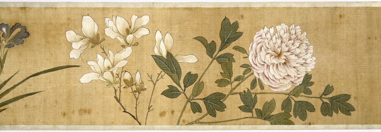 Cien flores, principios del siglo XVII (detalle) de Jiayan Chen