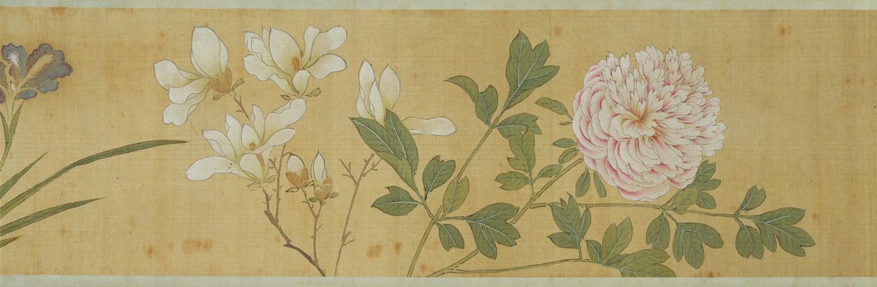 Cien flores, principios del siglo XVII (detalle) de Jiayan Chen