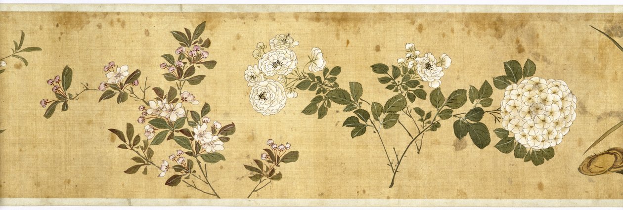 Cien flores, principios del siglo XVII (detalle) de Jiayan Chen
