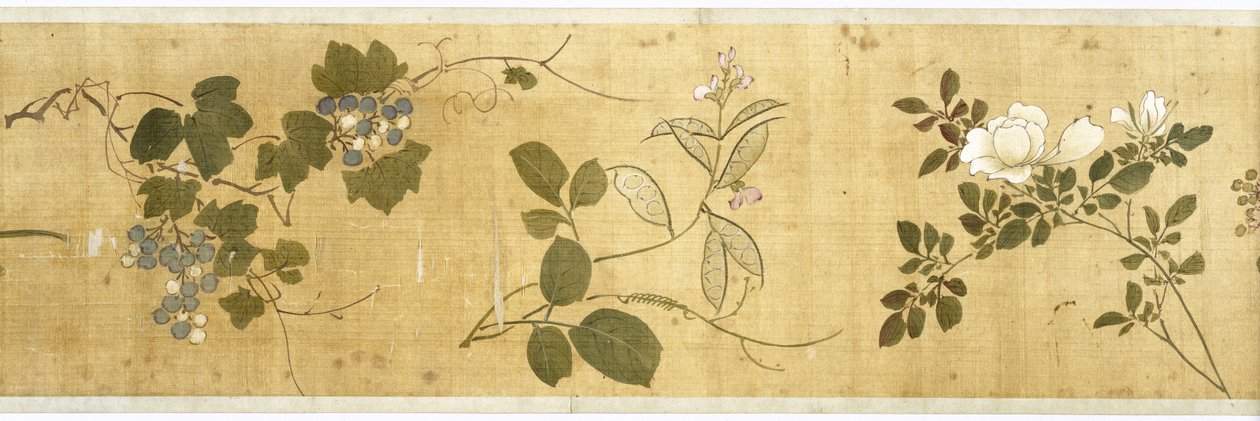 Cien flores, principios del siglo XVII (detalle) de Jiayan Chen