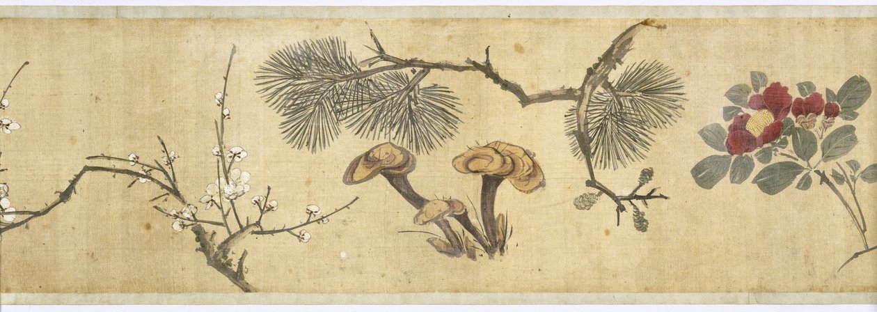 Cien flores, principios del siglo XVII (detalle) de Jiayan Chen