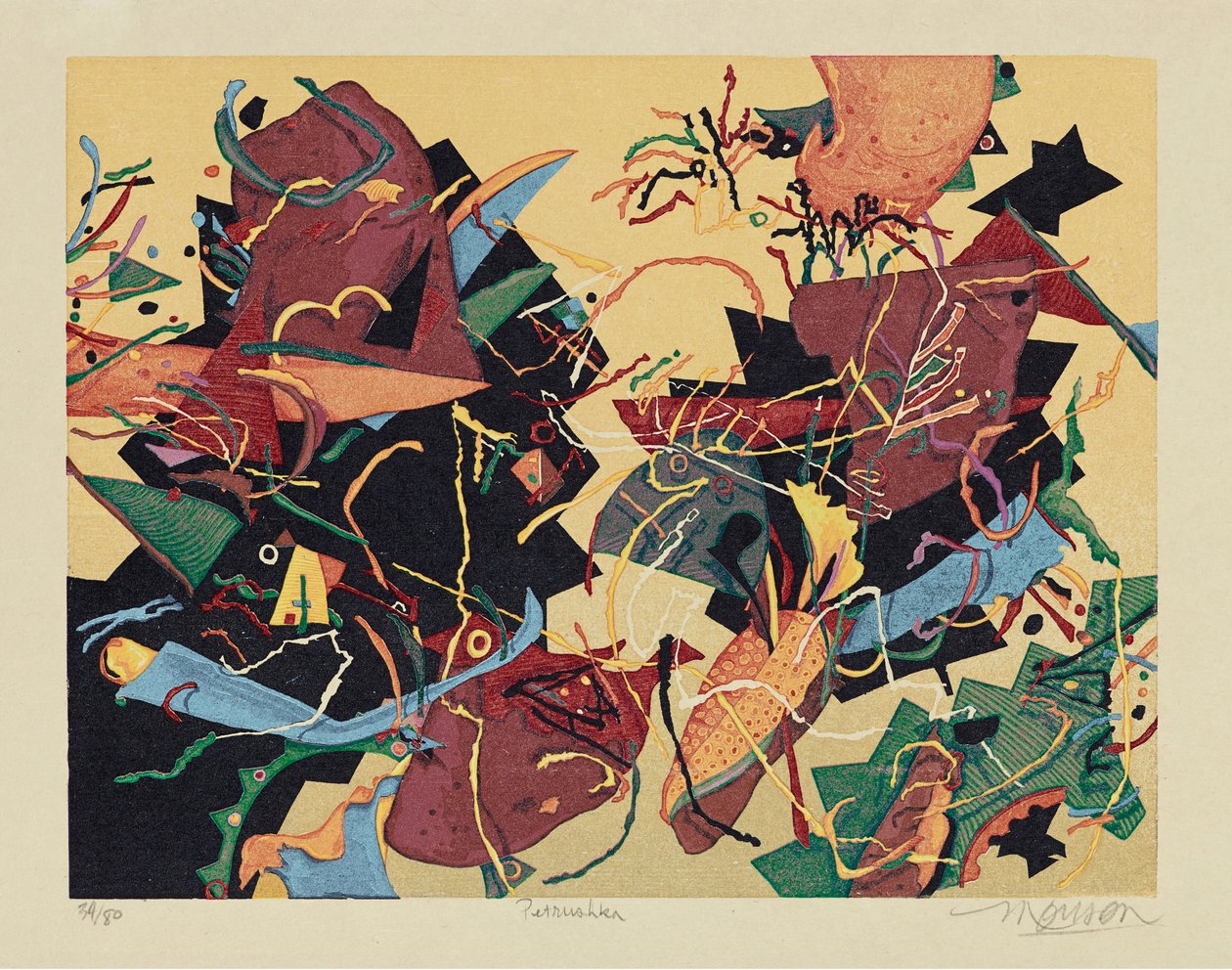Petrushka, 2000 (xilografía) de Jim Monson