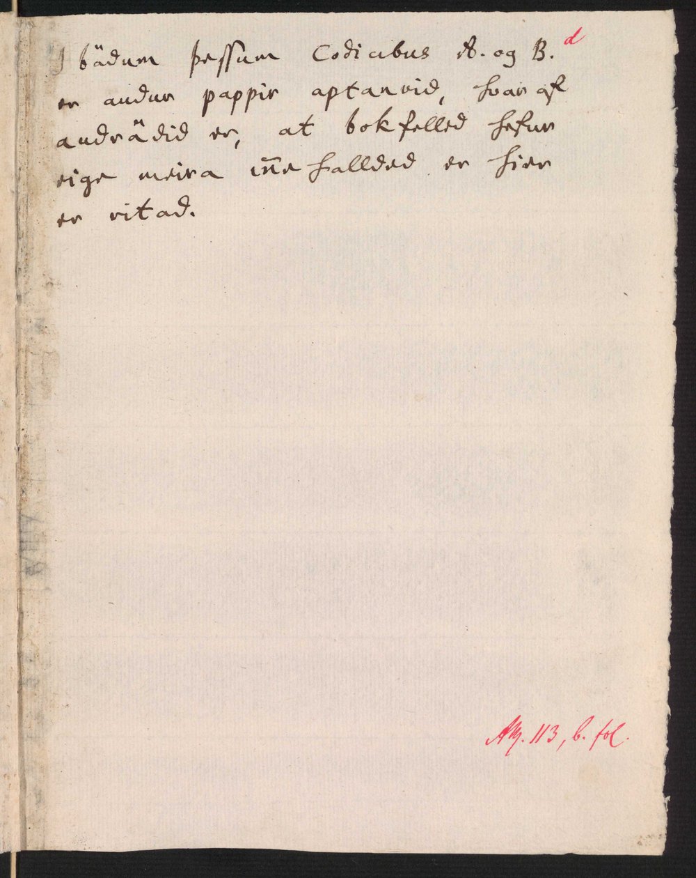 Copia de Íslendingabók por Jón Erlendsson, almacenada en el Instituto Árni Magnússon (página 13/38) de Jón Erlendsson