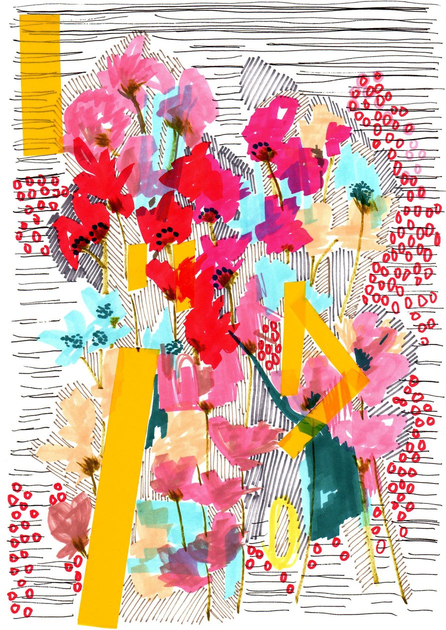 Garabato floral 3, 2013 de Jo Chambers