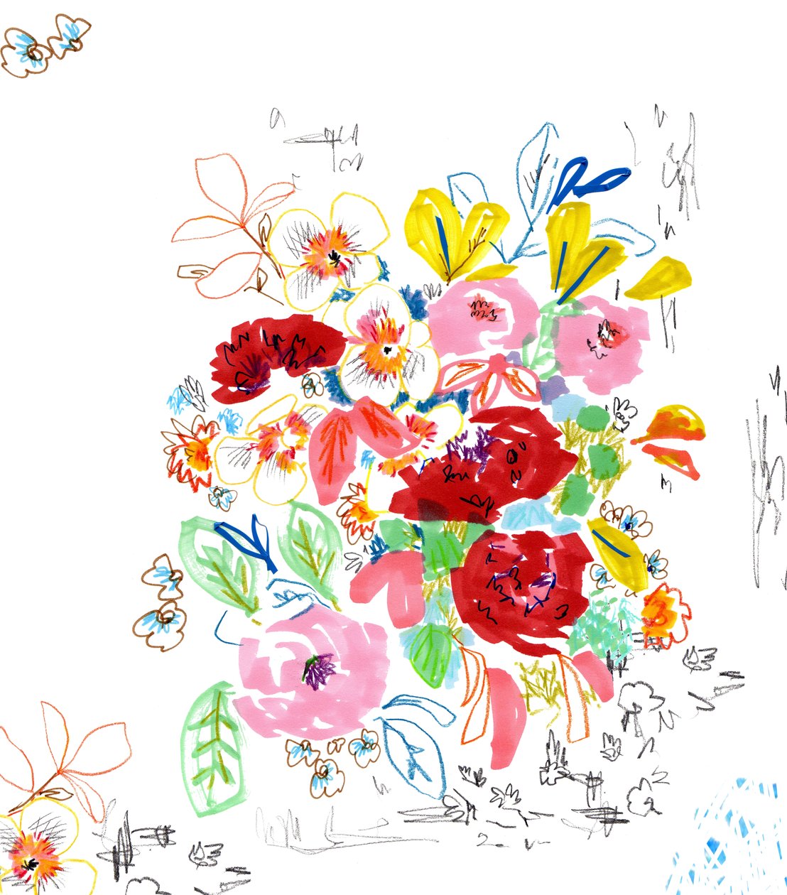 Boceto Floral 3 de Jo Chambers