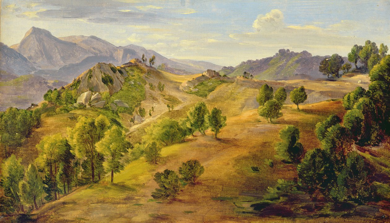 La Serpentara en Olevano, c.1824 de Joachim Faber