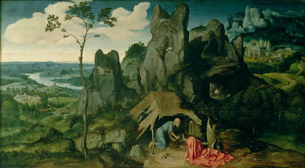 San Jerónimo en el Desierto de Joachim Patenier