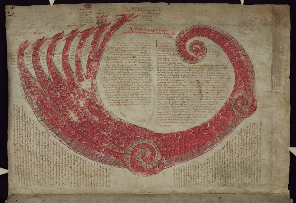 MS 255A fol.7r Criatura Fantástica, del Liber Figuarum de Joachim of Fiore