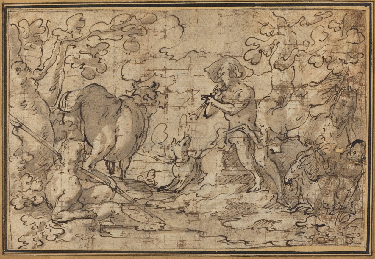 Mercurio y Argos de Joachim Anthonisz Wtewael