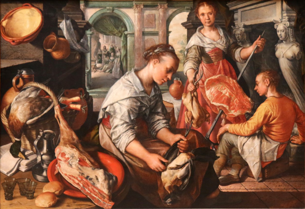 Cristo en casa de Marta y María Cristo en casa de Marta y María de Joachim Beuckelaer