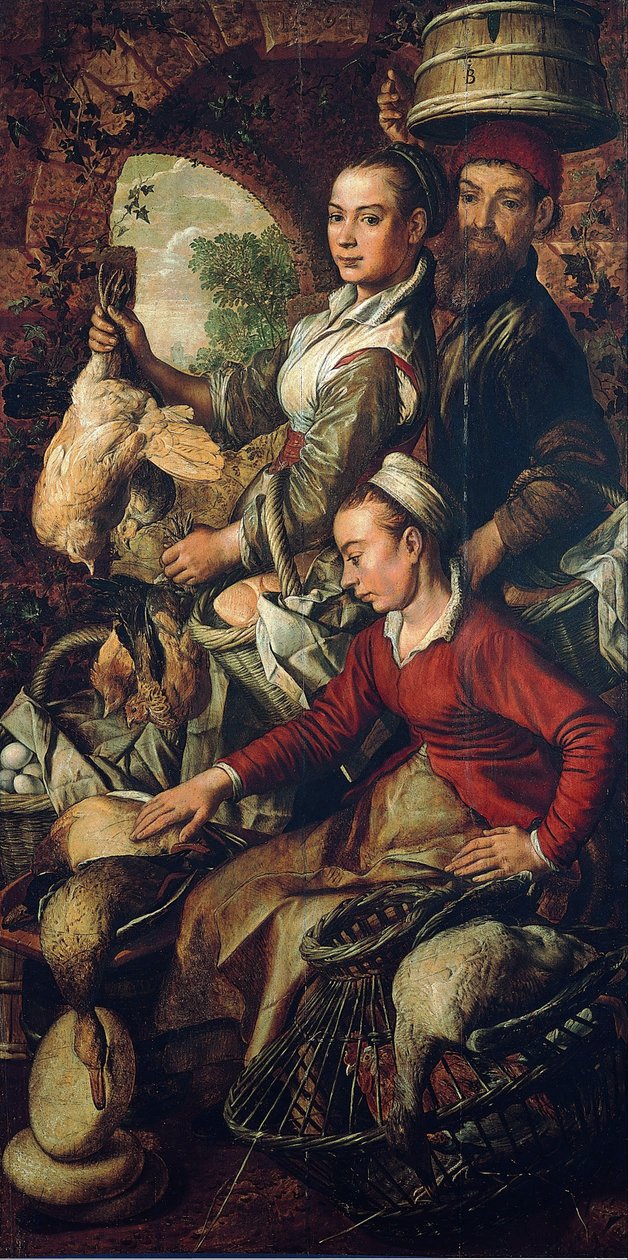 Escena de mercado, c. 1565 de Joachim Beuckelaer