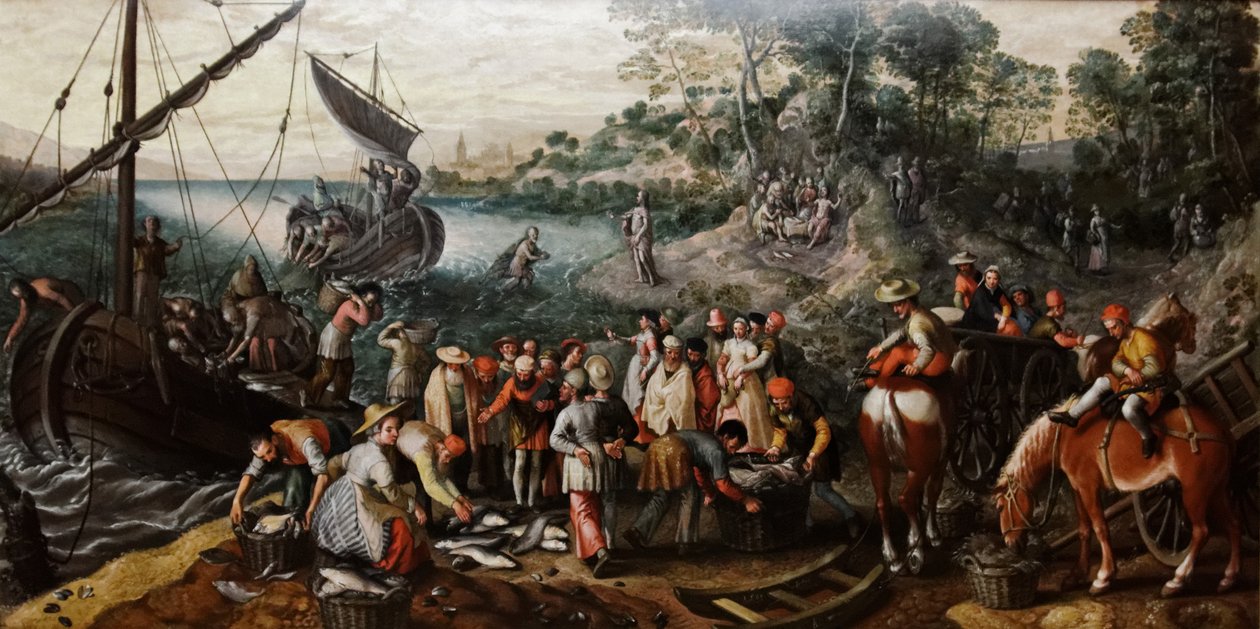 La pesca milagrosa de Joachim Beuckelaer