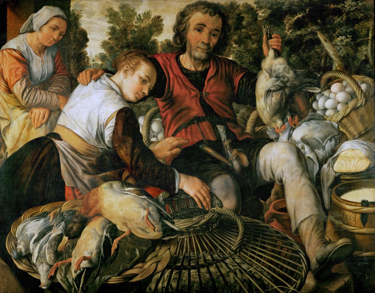 Escena de mercado de Joachim Beuckelaer